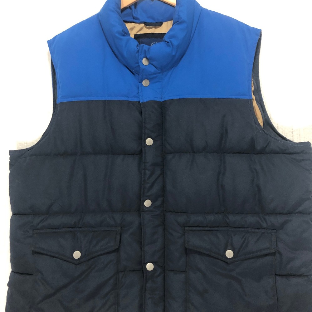Old‎ Navy Puffer Vest Full Zip Padded Quilted Winter Warm Blue XXL